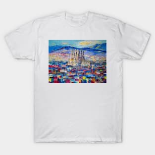 Barcelona in evening dress T-Shirt